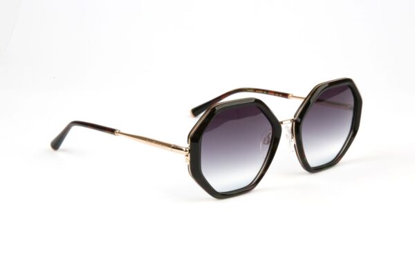 Ana Hickmann Rechteck Sonnenbrille AH3292 53E01 in Grün – 45° Seitenansicht