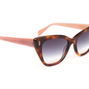 Ana Hickmann Katzenaugen Sonnenbrille AH9437 53G21 in Grün – 45° Seitenansicht
