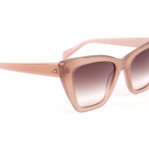 Ana Hickmann Quadrat Sonnenbrille AH9438 53T02 in Grün – 45° Seitenansicht