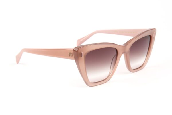 Ana Hickmann Quadrat Sonnenbrille AH9438 53T02 in Grün – 45° Seitenansicht