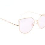 Ana Hickmann Katzenaugen Sonnenbrille HI3207 54T01A in Gold – 45° Seitenansicht