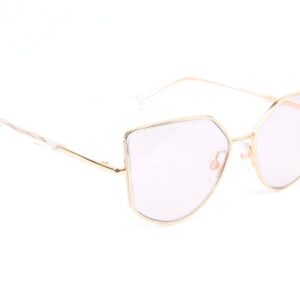 Ana Hickmann Katzenaugen Sonnenbrille HI3207 54T01A in Gold – 45° Seitenansicht