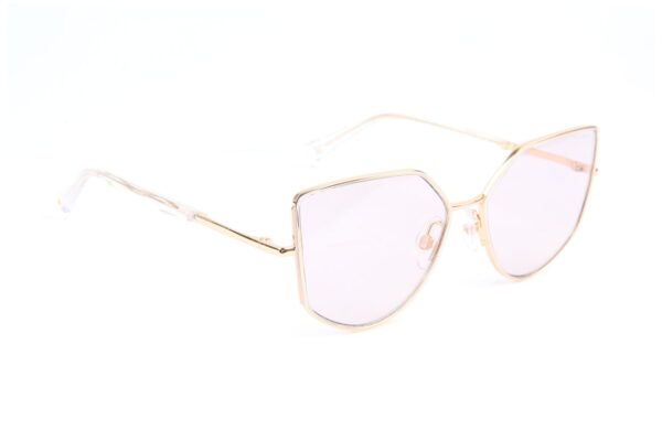 Ana Hickmann Katzenaugen Sonnenbrille HI3207 54T01A in Gold – 45° Seitenansicht
