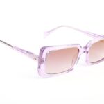 Ana Hickmann Sonnenbrille HI9256 53T01 in Lila – 45° Seitenansicht