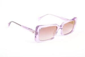 Ana Hickmann Sonnenbrille HI9256 53T01 in Lila – 45° Seitenansicht