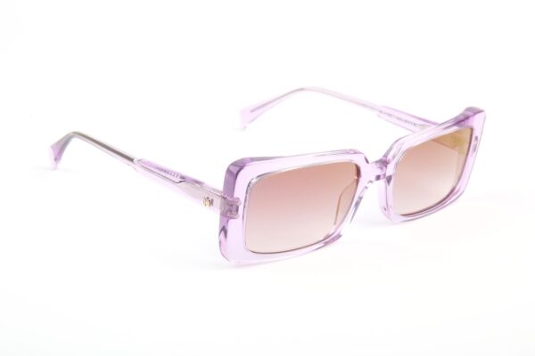 Ana Hickmann Sonnenbrille HI9256 53T01 in Lila – 45° Seitenansicht