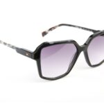 Ana Hickmann Sonnenbrille HI9257 55P01 in Schwarz – 45° Seitenansicht