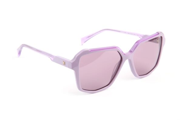 Ana Hickmann Sonnenbrille HI9257 55P03 in Lila – 45° Seitenansicht
