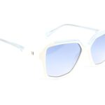 Ana Hickmann Sonnenbrille HI9257 55P04 in Weiß – 45° Seitenansicht