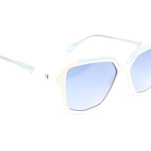 Ana Hickmann  Sonnenbrille HI9257 55P04 in Weiß – 45° Seitenansicht