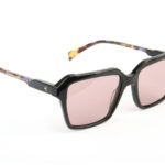 Ana Hickmann Sonnenbrille HI9259 53P01 in Schwarz – 45° Seitenansicht