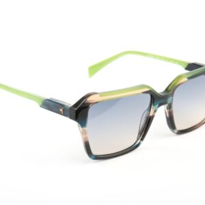 Ana Hickmann  Sonnenbrille HI9259 53P02 in Blau – 45° Seitenansicht