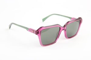 Ana Hickmann Sonnenbrille HI9259 53P03 in Rot – 45° Seitenansicht