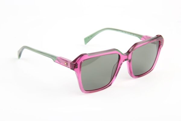 Ana Hickmann Sonnenbrille HI9259 53P03 in Rot – 45° Seitenansicht