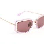 Ana Hickmann Sonnenbrille AH3322 54T02 in Lila – 45° Seitenansicht