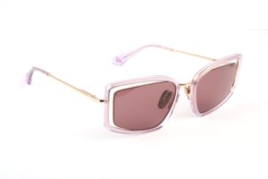 Ana Hickmann Sonnenbrille AH3322 54T02 in Lila – 45° Seitenansicht