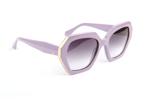 Ana Hickmann Sonnenbrille AH9463 55D02 in Lila – 45° Seitenansicht