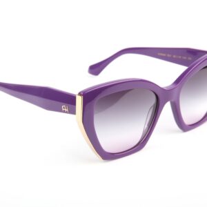 Ana Hickmann Sonnenbrille AH9464 53D01 in Lila – 45° Seitenansicht
