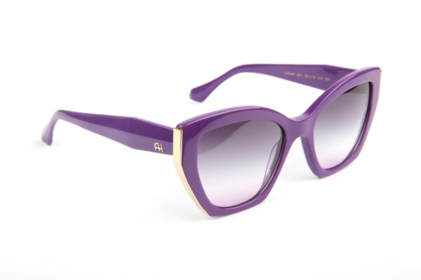 Ana Hickmann Sonnenbrille AH9464 53D01 in Lila – 45° Seitenansicht
