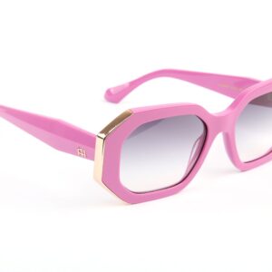 Ana Hickmann Sonnenbrille AH9465 53D02 in Pink – 45° Seitenansicht