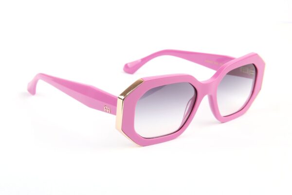 Ana Hickmann Sonnenbrille AH9465 53D02 in Pink – 45° Seitenansicht