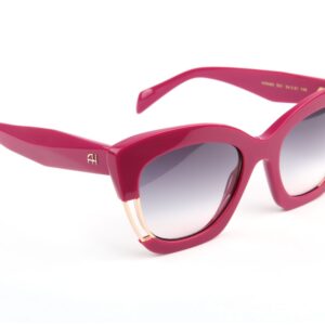 Ana Hickmann Sonnenbrille AH9480 54D01 in Rot – 45° Seitenansicht