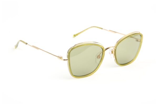 Ana Hickmann Sonnenbrille HI3219 52T01 in Gelb – 45° Seitenansicht