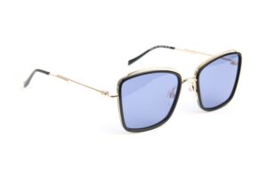 Ana Hickmann Sonnenbrille HI3220 54A01 in Schwarz – 45° Seitenansicht