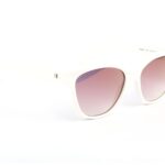 Ana Hickmann Sonnenbrille HI9261 53D01 in Weiß – 45° Seitenansicht