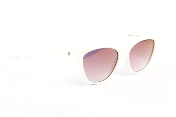 Ana Hickmann Sonnenbrille HI9261 53D01 in Weiß – 45° Seitenansicht