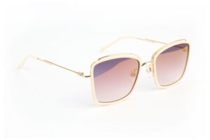 Ana Hickmann Sonnenbrille HI3220 54D01 in Weiß – 45° Seitenansicht