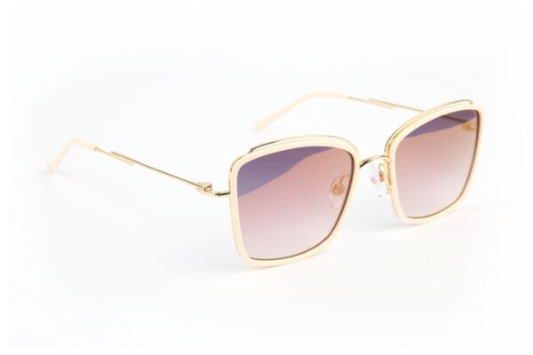 Ana Hickmann Sonnenbrille HI3220 54D01 in Weiß – 45° Seitenansicht