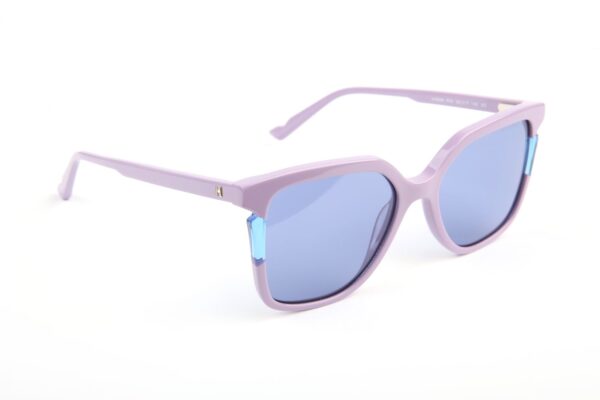 Ana Hickmann Sonnenbrille HI9268 52P03 in Blau – 45° Seitenansicht