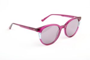 Ana Hickmann Sonnenbrille HI9269 50P03 in Rot – 45° Seitenansicht