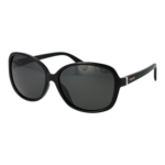 Polaroid Schmetterling Sonnenbrille PLD 4098/S 58807M9 in Schwarz – 45° Seitenansicht