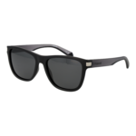 Polaroid Quadrat Sonnenbrille PLD 2138/S 56O6WM9 in Schwarz – 45° Seitenansicht