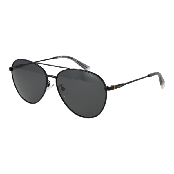 Polaroid Sonnenbrille PLD 4142/G/S/X 60807M9 – 45° Seitenansicht Polaroid Pilotenbrille Sonnenbrille PLD 4142/G/S/X 60807M9 in Schwarz – 45° Seitenansicht
