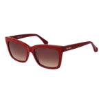Max Mara Rechteck Sonnenbrille MM0010 5545E in Rot – 45° Seitenansicht