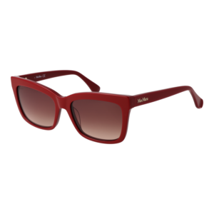Max Mara Rechteck Sonnenbrille MM0010 5545E in Rot – 45° Seitenansicht
