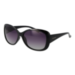 Polaroid Schmetterling Sonnenbrille P8317 58KIHIX in Schwarz – 45° Seitenansicht