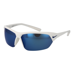 Nike Rechteck Sonnenbrille CT8127 69104 in Weiß – 45° Seitenansicht