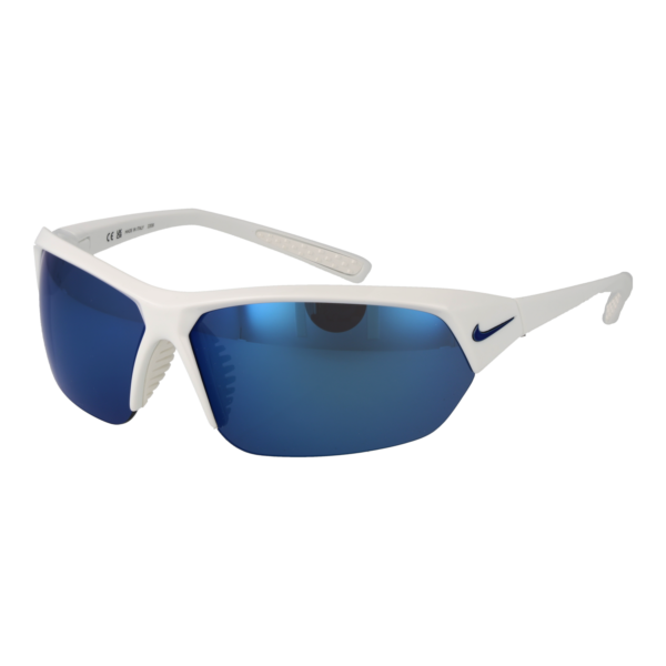 Nike Rechteck Sonnenbrille CT8127 69104 in Weiß – 45° Seitenansicht