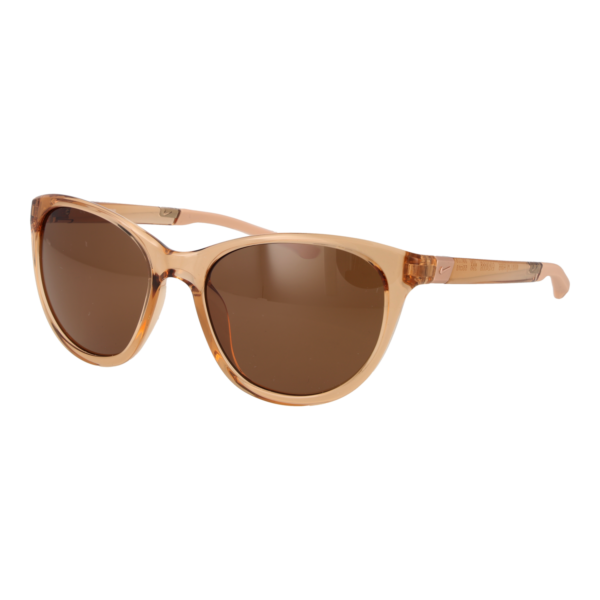 Nike Katzenaugen Sonnenbrille DJ0800 55296 in Beige – 45° Seitenansicht