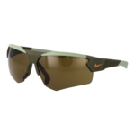 Nike Rechteck Sonnenbrille FV2410 71223 in Grün – 45° Seitenansicht