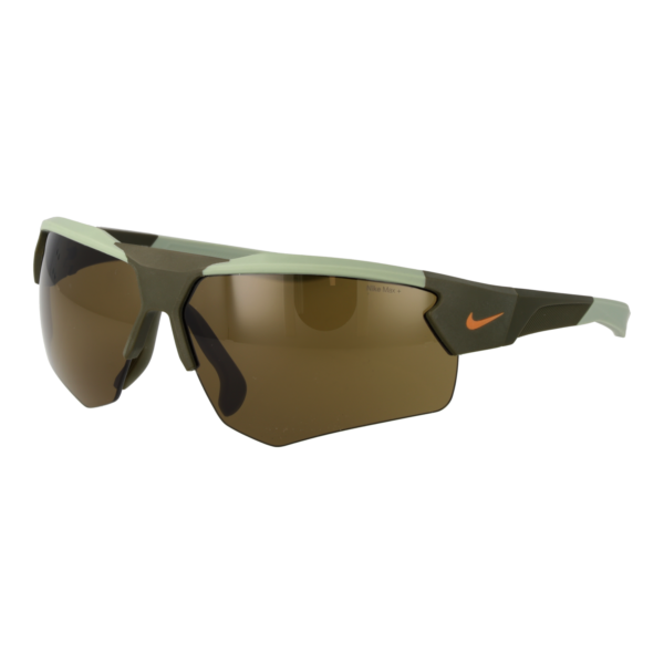 Nike Rechteck Sonnenbrille FV2410 71223 in Grün – 45° Seitenansicht