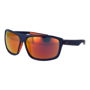 Nike Rechteck Sonnenbrille Nike IB3286X 63492 in Blau – 45° Seitenansicht