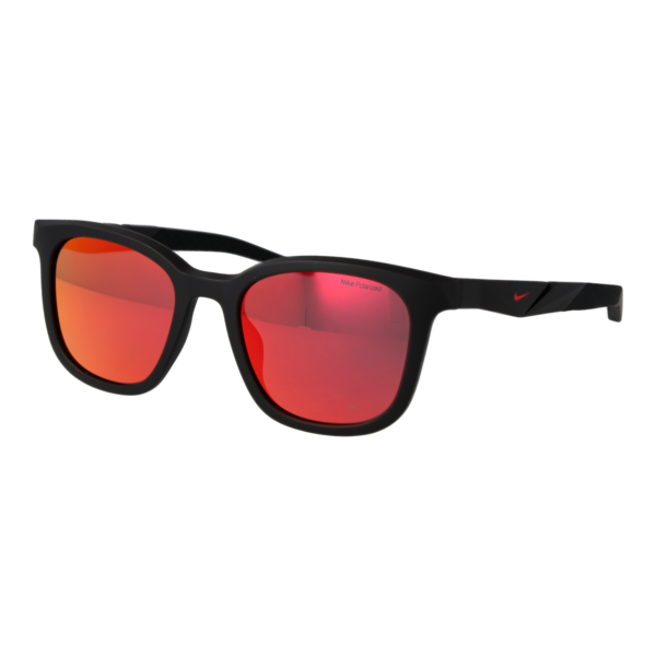 Nike Quadrat Sonnenbrille FV2398 52010 in Schwarz – 45° Seitenansicht