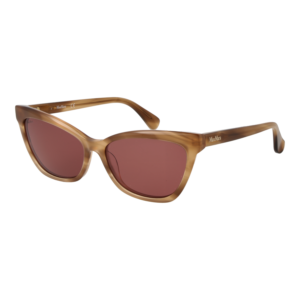 Max Mara Katzenaugen Sonnenbrille MM0011 5847E in Braun – 45° Seitenansicht