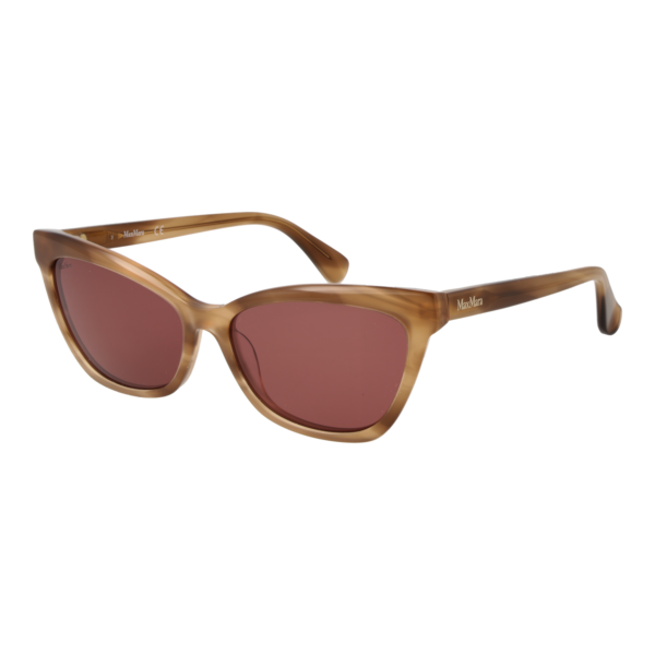Max Mara Katzenaugen Sonnenbrille MM0011 5847E in Braun – 45° Seitenansicht