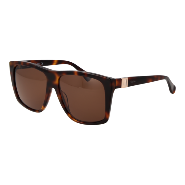 Max Mara Quadrat Sonnenbrille MM0021 5852E in Braun – 45° Seitenansicht